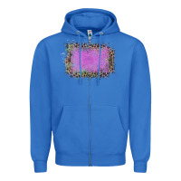 True Royal Old Leopard Purple Glitter Frame Zipper Hoodie - Bettercallsaul