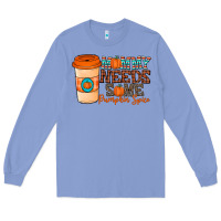 Colony Blue mommy needs some pumpkin spice Long Sleeve Tee - CowhideDigitalArt