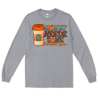 Heather Grey mommy needs some pumpkin spice Long Sleeve Tee - CowhideDigitalArt