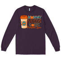 Plum mommy needs some pumpkin spice Long Sleeve Tee - CowhideDigitalArt