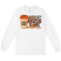 White mommy needs some pumpkin spice Long Sleeve Tee - CowhideDigitalArt