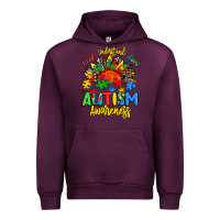 Mauve Wine accept understand love autism awareness Urban Hoodie - Artiststas