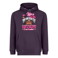 Plum As A Libra Girl I Was Born With My Heart On My Sleeve And A Mouth Heavyweight Hoodie - Jasminsmagicworld