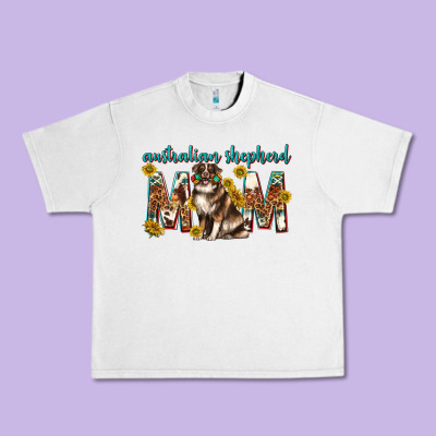 Western Australian Shepherd Mom Urban Heavy Tee Designed By Texasbilliewilder