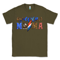 Army Green american mama thunderbolt Classic Tee - HRA Design Shop