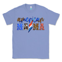 Colony Blue american mama thunderbolt Classic Tee - HRA Design Shop