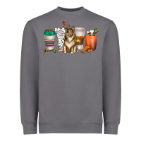 Storm collie dog coffee cups Heavyweight Sweatshirt - texasbilliewilder