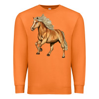 Carrot Haflinger Horse Premium Sweatshirt - LillyAllenDesigns