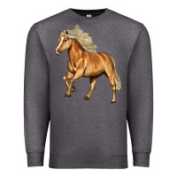 Charcoal Heather Haflinger Horse Premium Sweatshirt - LillyAllenDesigns