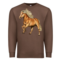Chestnut Haflinger Horse Premium Sweatshirt - LillyAllenDesigns