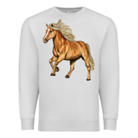 Dove Grey Haflinger Horse Premium Sweatshirt - LillyAllenDesigns