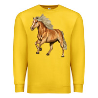 Lemon Haflinger Horse Premium Sweatshirt - LillyAllenDesigns