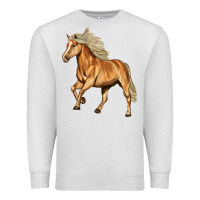 Oatmeal Heather Haflinger Horse Premium Sweatshirt - LillyAllenDesigns