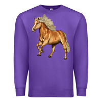 Purple Haflinger Horse Premium Sweatshirt - LillyAllenDesigns