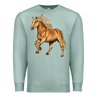 Seafoam Haflinger Horse Premium Sweatshirt - LillyAllenDesigns