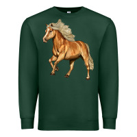 Sports Green Haflinger Horse Premium Sweatshirt - LillyAllenDesigns