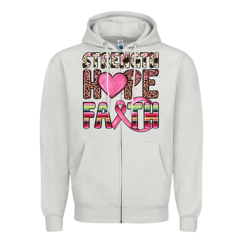 Strength Hope Faith Zipper Hoodie by JahusDesignShop | Teevron