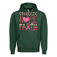 Sports Green strength hope faith Zipper Hoodie - JahusDesignShop