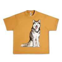 Peanut Butter husky Urban Heavy Tee - RanaPortraitStore