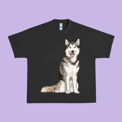 Husky Urban Heavy Tee Designed By Ranaportraitstore