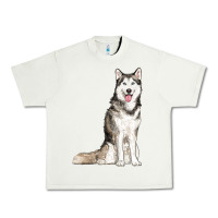 Pistachio husky Urban Heavy Tee - RanaPortraitStore
