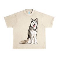 Sandshell husky Urban Heavy Tee - RanaPortraitStore