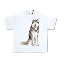 White husky Urban Heavy Tee - RanaPortraitStore