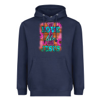 Navy love like jesus Heavyweight Hoodie - BarkalooDesign