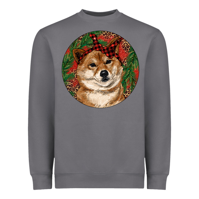 Shiba Inu Christmas Heavyweight Sweatshirt by RanaPortraitStore | Teevron