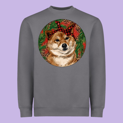 Heavyweight Sweatshirt Shiba Inu Christmas