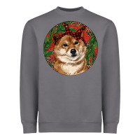 Storm Shiba Inu Christmas Heavyweight Sweatshirt - RanaPortraitStore