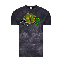 Cloud Black st patricks day shamrock gold Vintage Tee - RanaPortraitStore