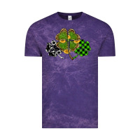 Cloud Purple st patricks day shamrock gold Vintage Tee - RanaPortraitStore