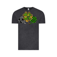 Vintage Black st patricks day shamrock gold Vintage Tee - RanaPortraitStore