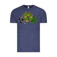 Vintage Denim st patricks day shamrock gold Vintage Tee - RanaPortraitStore