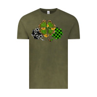 Vintage Olive st patricks day shamrock gold Vintage Tee - RanaPortraitStore
