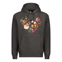 Smoke christmas heart Premium Hoodie - MaliasSmallBusiness