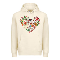 Tofu christmas heart Premium Hoodie - MaliasSmallBusiness