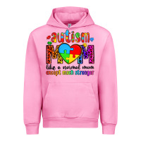 Fuchsia Pink autism mom like a normal mom except much stronger Urban Hoodie - Artiststas