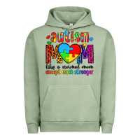 Pigment Oil Green autism mom like a normal mom except much stronger Urban Hoodie - Artiststas