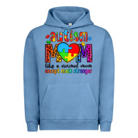 Pigment Pebble Blue autism mom like a normal mom except much stronger Urban Hoodie - Artiststas