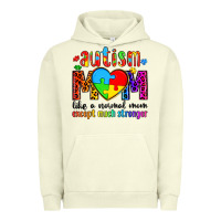 Pigment Pistachio autism mom like a normal mom except much stronger Urban Hoodie - Artiststas