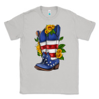 Moon Dust american cowboy boot with sunflower Classic Tee - HRA Design Shop
