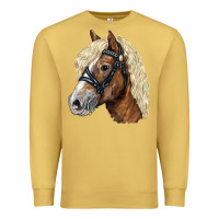 Antique Gold Haflinger Avelignese Horse Premium Sweatshirt - LillyAllenDesigns