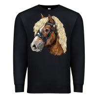 Black Haflinger Avelignese Horse Premium Sweatshirt - LillyAllenDesigns