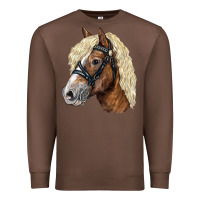 Chestnut Haflinger Avelignese Horse Premium Sweatshirt - LillyAllenDesigns
