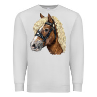 Dove Grey Haflinger Avelignese Horse Premium Sweatshirt - LillyAllenDesigns