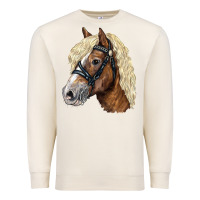 Sandshell Haflinger Avelignese Horse Premium Sweatshirt - LillyAllenDesigns