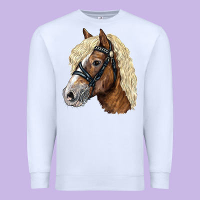 Haflinger Avelignese Horse Premium Sweatshirt Designed By Lillyallendesigns