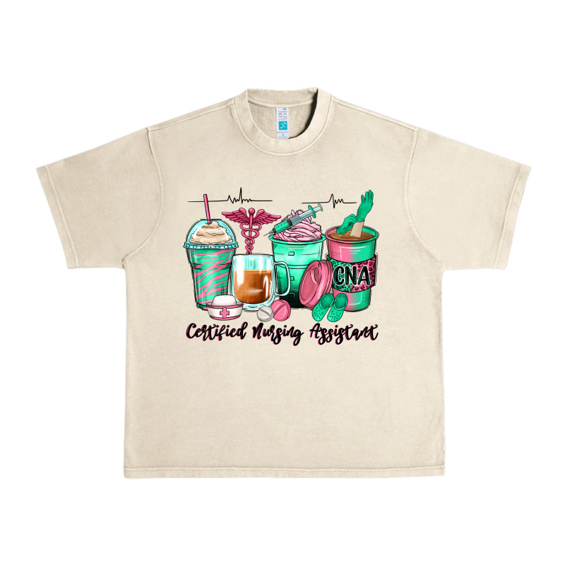 Certified Nursing Assistant Coffee Cups Urban Heavy Tee by Zillion Design Studio | Teevron